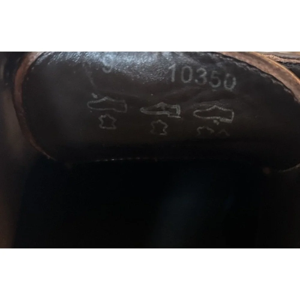 HUGO BOSS Brown dress leather shoes mens size 9